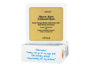 Positive Intent Beauty Vegan Soap Bar, Hand Soap, Cleansing Bars 6 Pack, Rose, Violet, Honey, Orange, Green Apple, Peppermint
