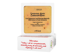 Positive Intent Beauty Vegan Soap Bar, Hand Soap, Cleansing Bars 6 Pack, Rose, Violet, Honey, Orange, Green Apple, Peppermint