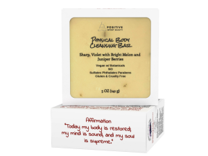 Positive Intent Beauty Vegan Soap Bar, Hand Soap, Cleansing Bars 6 Pack, Rose, Violet, Honey, Orange, Green Apple, Peppermint