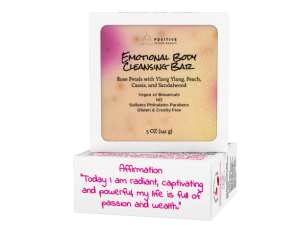 Positive Intent Beauty Vegan Soap Bar, Hand Soap, Cleansing Bars 6 Pack, Rose, Violet, Honey, Orange, Green Apple, Peppermint