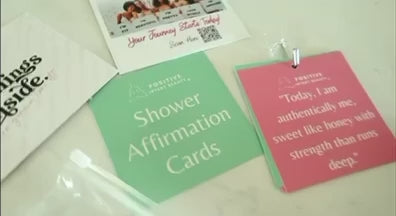 Self-Care Mantras For Your Shower Cards [Waterproof]