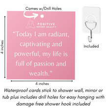 Load image into Gallery viewer, Self Care Shower Affirmation Cards [Waterproof] - Positive Intent Beauty
