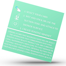 Load image into Gallery viewer, Self Care Shower Affirmation Cards [Waterproof] - Positive Intent Beauty
